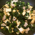 愛する山登りちゃん's cooksnap of when they made 厚揚げ、豚ばら玉ねぎ小松菜であんかけ炒め.