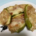 めろ♩'s cooksnap of when they made お弁当に♡ピーマンが器 ♪のポテトピザ♪.