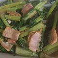 ☆ゆきじるし☆'s cooksnap of when they made 大根の葉とベーコンの炒め物.