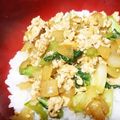 鈴宮蒼's cooksnap of when they made チンゲン菜と鶏ひき肉のピリ辛丼☆.