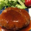 愛猫ベリー's cooksnap of when they made 簡単食パン♪ハンバーグ.