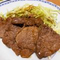 ねばねば星人's cooksnap of when they made 焼肉のタレで簡単♪豚ヒレの一口ステーキ.