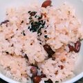 o☆shino's cooksnap of when they made すぐ炊いちゃう、我が家風、お米のお赤飯。.