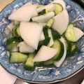 wちゃん♪'s cooksnap of when they made 角切り大根の甘酢漬け(치킨무).