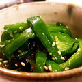 お茶えもん's cooksnap of when they made 大量消費！ピーマンの塩昆布とごま油の和物.