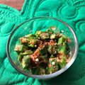 栗丸うさぎ's cooksnap of when they made お弁当の副菜～オクラの梅和え.