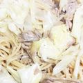 pucyipan's cooksnap of when they made ツナとキャベツの和風パスタ.