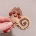 ねぎとろんす's cooksnap of when they made くるみをもったリスさんクッキー＊.°﻿.