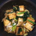 けろみーちゃん's cooksnap of when they made 厚揚げ ほうれん草 白ネギの味噌炒め.