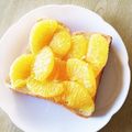 take♪aki♪'s cooksnap of when they made みかんジューシー★簡単デザートトースト♪.