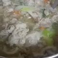 3児の子育て中's cooksnap of when they made 残りご飯で簡単★ザーサイと豚バラの中華粥.