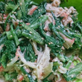 ゆゆっちゃ's cooksnap of when they made 《簡単♪小鉢》春菊とカニカマのマヨ和え.