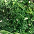 Funtrap's cooksnap of when they made 菊菜（春菊）のナムル.