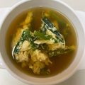 まん！'s cooksnap of when they made ニラ玉のおつゆ♪めんつゆ簡単♪大量消費！.