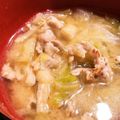 ゆぴこんたん's cooksnap of when they made 豚バラとキャベツの味噌汁.