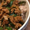 なおみも's cooksnap of when they made 【激ウマ】豚ひき肉のピリ辛味噌いため丼.