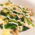 らがぶーりん's cooksnap of when they made 豚こまぎれ肉とホウレン草のガーリック炒め.