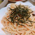 an_617's cooksnap of when they made 【生クリーム不使用】 明太クリームパスタ.