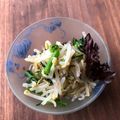 栗丸うさぎ's cooksnap of when they made 菜の花ともやしのナムル.