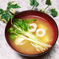 めみたん☆'s cooksnap of when they made ちくわと豆腐とかいわれのお味噌汁.