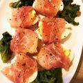 てちみかん's cooksnap of when they made 生ハムと茹で玉のおつまみ.