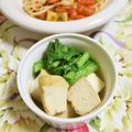 mmameco's cooksnap of when they made 即席☆わさび菜と厚揚げの炒め物　.
