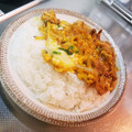 キュリあす's cooksnap of when they made とろ～り卵とチーズの豚たまチーズカレー丼.