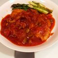 azu_shun's cooksnap of when they made チキンのトマト煮込み.
