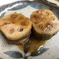 ＊つぶこしあんこ＊'s cooksnap of when they made れんこんの挽き肉はさみ焼き☆.