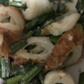 ma___111's cooksnap of when they made スピード副菜☆ちくわとニラの胡麻マヨ炒め.