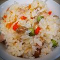 なのはなママ♪'s cooksnap of when they made 福豆消費に！福豆の洋風炊き込みご飯.