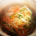 ♡halu♡'s cooksnap of when they made 大根とにんじんとピーマンのきんぴら.