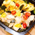 ひなたの木's cooksnap of when they made 【グリルパン】チキン×野菜のガリバタ醤油.