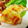 おうちゃん母さん's cooksnap of when they made 超簡単☆鶏ササミのチーズパン粉焼き.