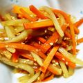 紗楠☆'s cooksnap of when they made 春の味覚★ウドと人参のきんぴら.