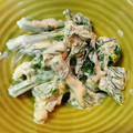 sæki's cooksnap of when they made 菜の花とふわふわたまごのサラダ.