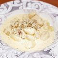 oglittero's cooksnap of when they made 明太クリームソースのじゃがいもニョッキ.