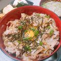 あゆまんま♪'s cooksnap of when they made がっつく豚丼♥️.