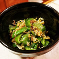 ダッフィーニーうに's cooksnap of when they made 簡単　ちりめん山椒とピーマン炒め.