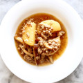 maihoo's cooksnap of when they made 大根とひき肉の煮物！それに干し椎茸！！.