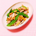 まあまま☆0403's cooksnap of when they made キヌサヤ豚肉くるみの炒め物♪簡単.