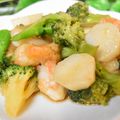 mielle's cooksnap of when they made ブロッコリーと長芋と豚肉の中華炒め.