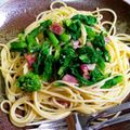 肉詰くん's cooksnap of when they made 菜の花とベーコンの和風パスタ.