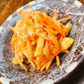 ちゃちゃまる26's cooksnap of when they made ☆人参・小揚・長ネギのぽん酢和え物.