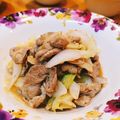 かわゆう1211's cooksnap of when they made 豚コマ肉とキャベツで✤粒マスタード炒め.