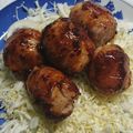 yumihide75's cooksnap of when they made 肉巻きスティックおむすび～BBQ味～.