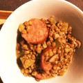 pensee's cooksnap of when they made レンズ豆とソーセージの煮込み＊STAUB.