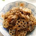 umi☆neco's cooksnap of when they made ★牛肉と蓮根、舞茸のオイマヨ醤油炒め★.