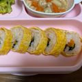まり郎's cooksnap of when they made 赤ちゃんにも恵方巻き♪（太巻き）☆離乳食.