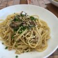 ちよこれいと♡'s cooksnap of when they made 鯖缶和風パスタ☆.